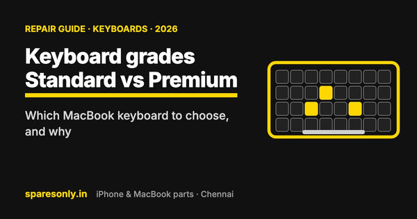 MacBook keyboard replacement: Standard vs Premium