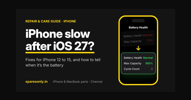 iPhone slow after iOS 27? Battery Health going from Service 77% to Normal 100%