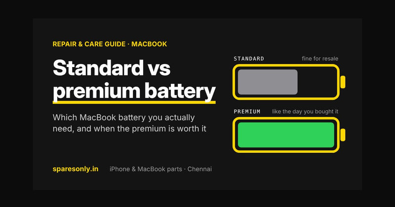 Standard vs premium MacBook battery comparison