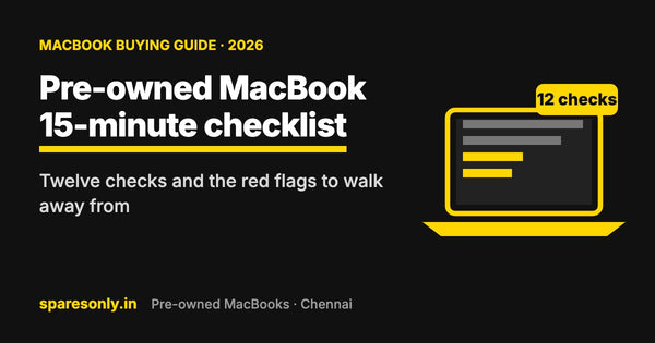 Pre-owned MacBook inspection checklist