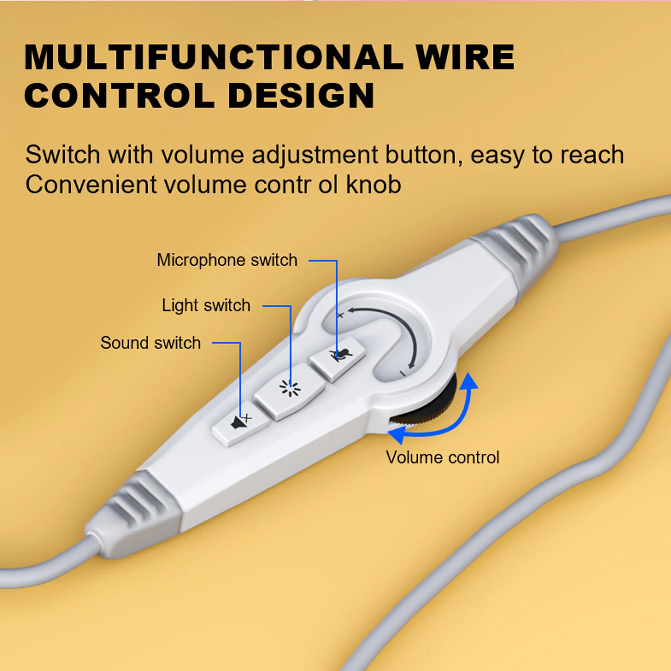 AULA S505 Wired Gaming Headphone with Transparent RGB Light Effect-Sparesonly.in