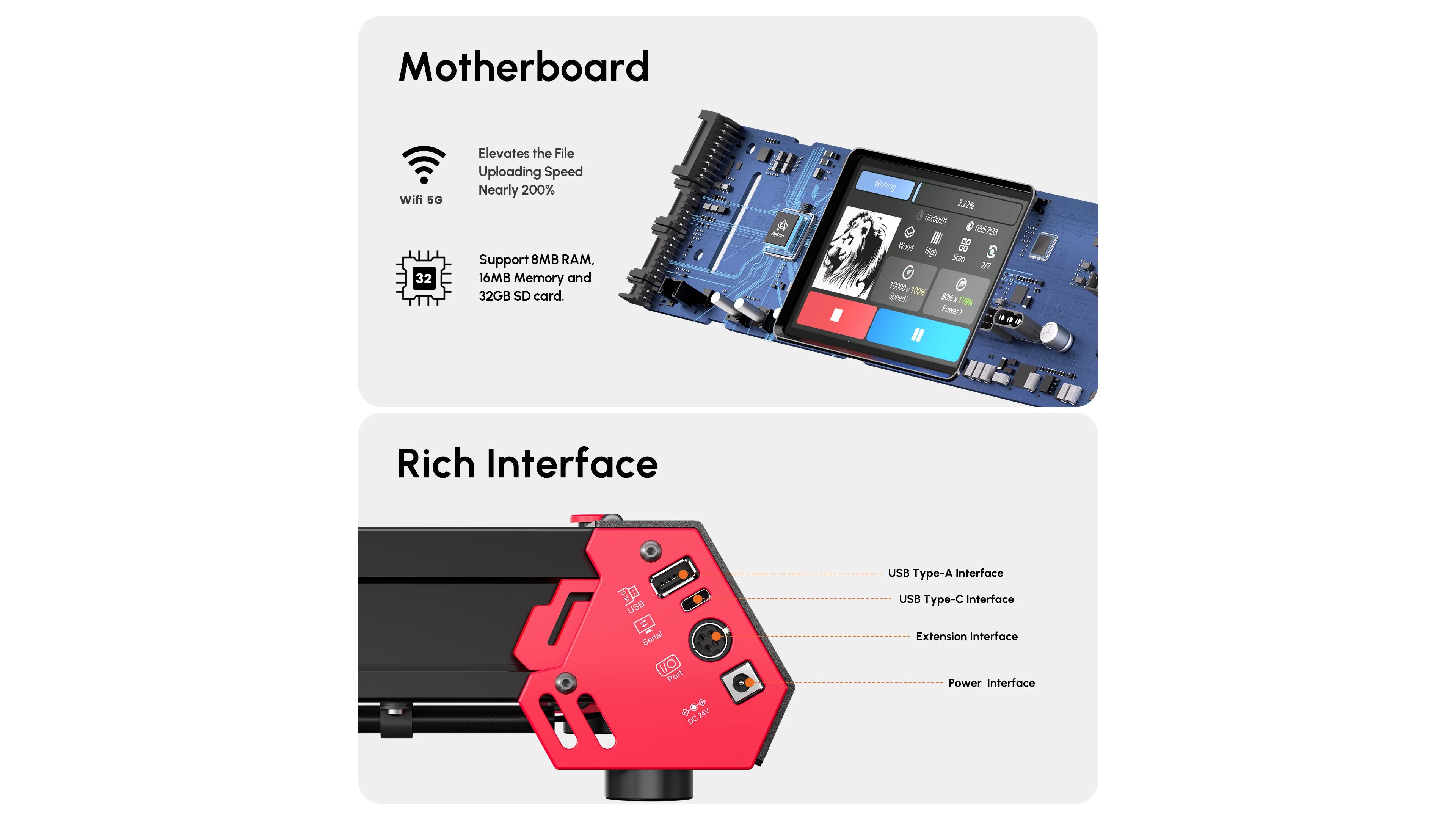 AlgoLaser Alpha Mechanical Frame-Sparesonly.in