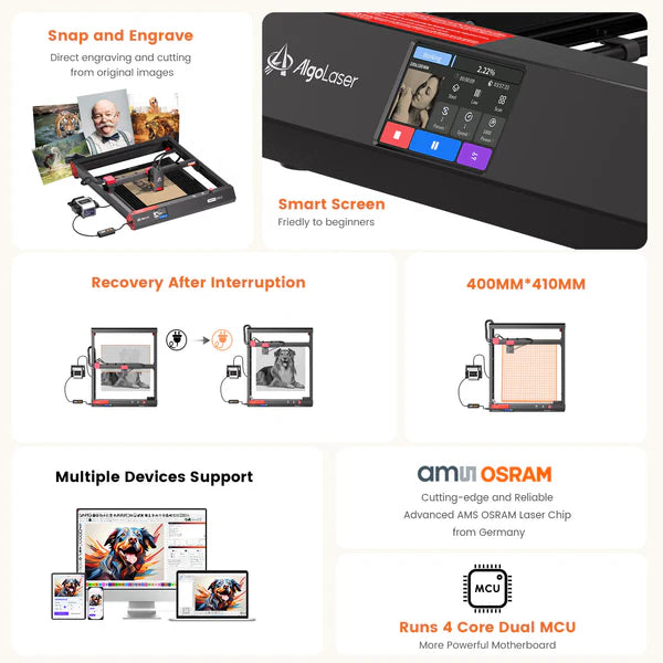 AlgoLaser Alpha Mechanical Frame-Sparesonly.in