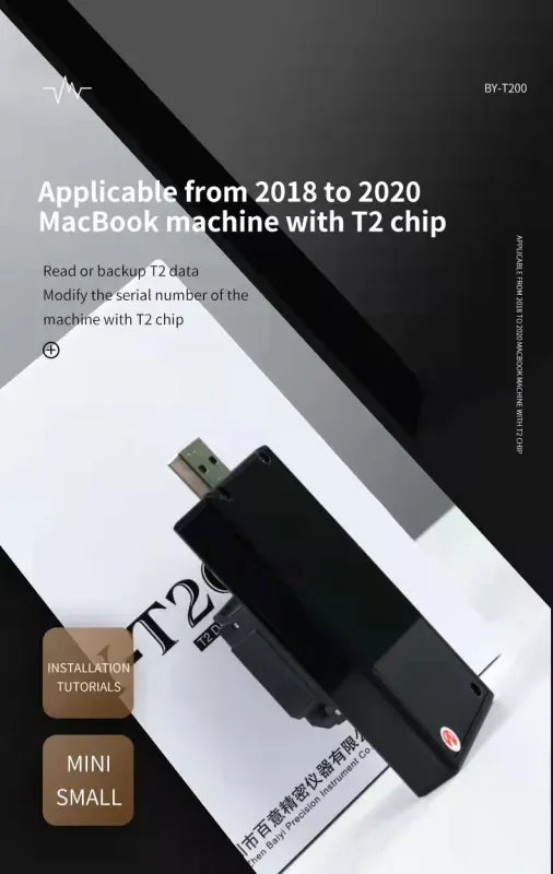 BY-T200 Repair Tools Set for MacBook T2 - Enables T2 Data Reading, Backup, and Serial Number Modification.-Sparesonly.in