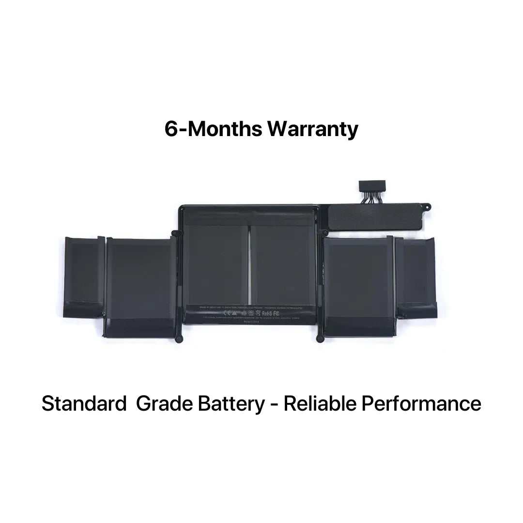 Battery for MacBook Pro A1502 (2013–2015) | A1493 / A1582 | Replacement Battery 74.9Wh | EMC 2678, 2835, 2875-Sparesonly.in