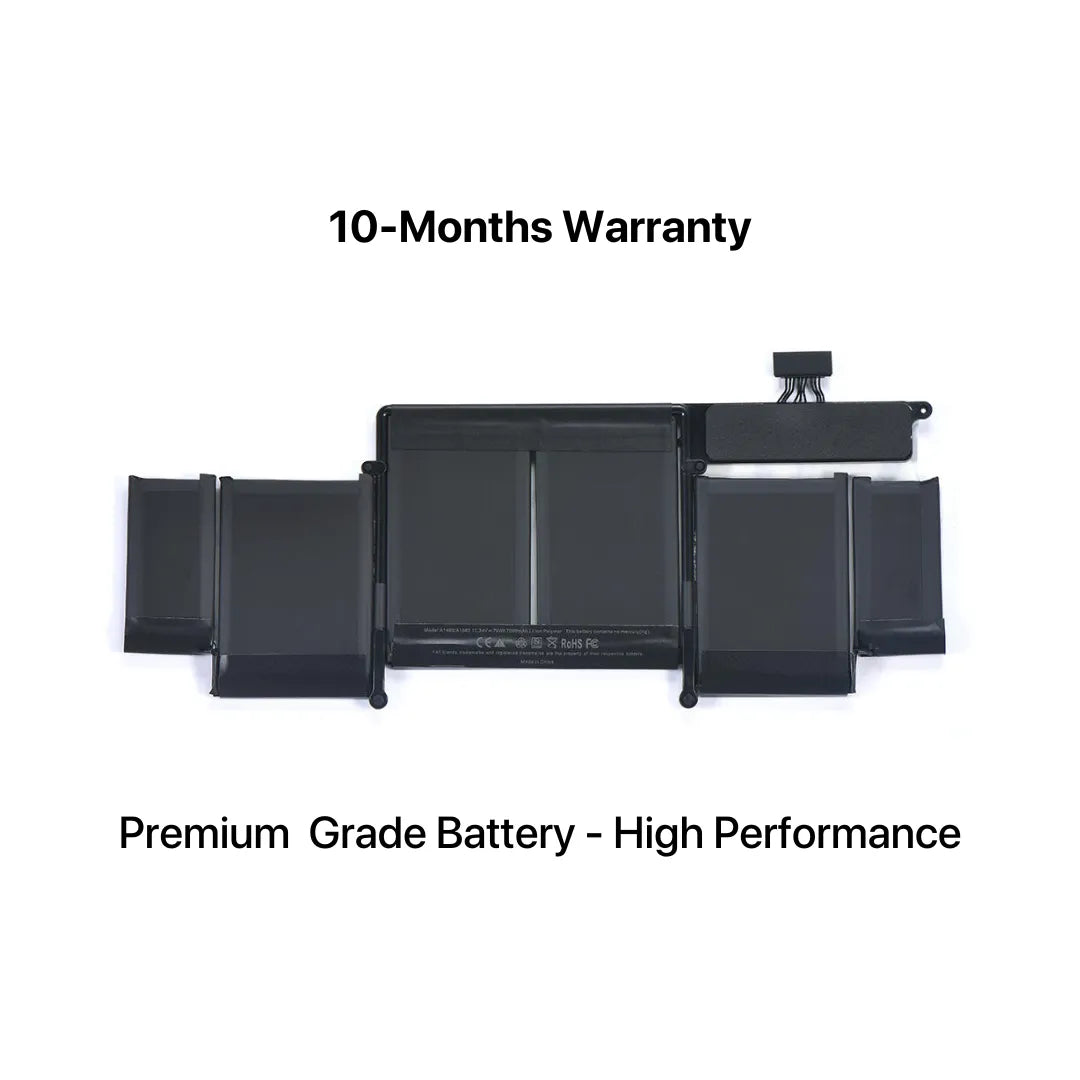 Battery for MacBook Pro A1502 (2013–2015) | A1493 / A1582 | Replacement Battery 74.9Wh | EMC 2678, 2835, 2875-Sparesonly.in