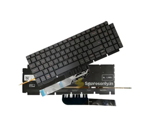 Dell G15 5510 5511 5515 5520 5521 5525 Series Laptop Keyboard with Red Frame US Layout - Original-Sparesonly.in