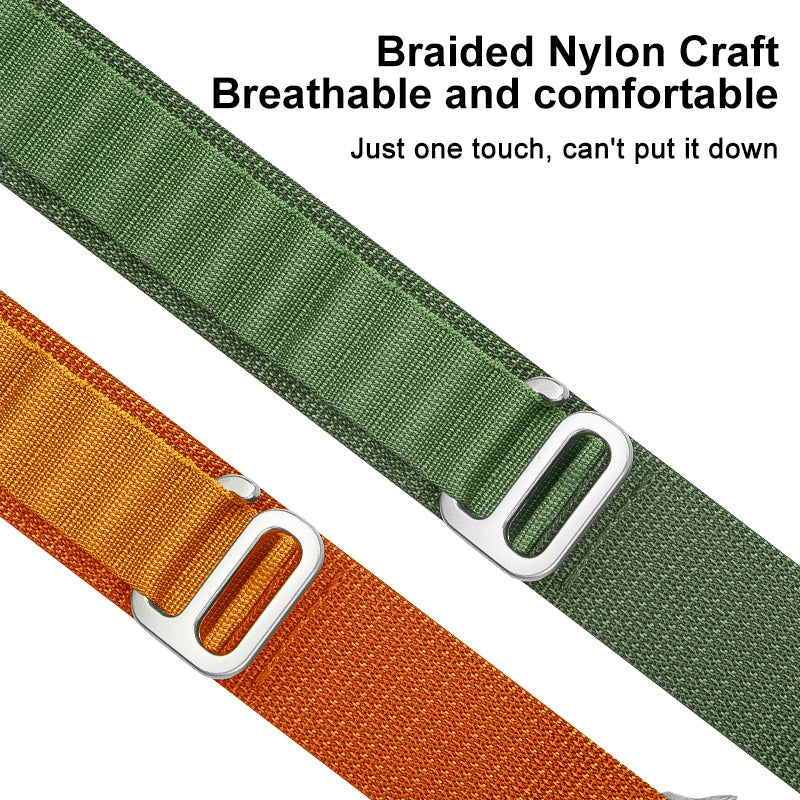 Fabric Watch Strap Smart Watch Ultra Hook Band 42/44/45/49mm Customize-Sparesonly.in