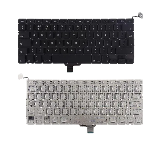 Keyboard Replacement For A1278 MacBook Pro 13” (2009 - 2012) US/UK Version EMC 2326, 2351, 2419, 2555, 2554-Sparesonly.in