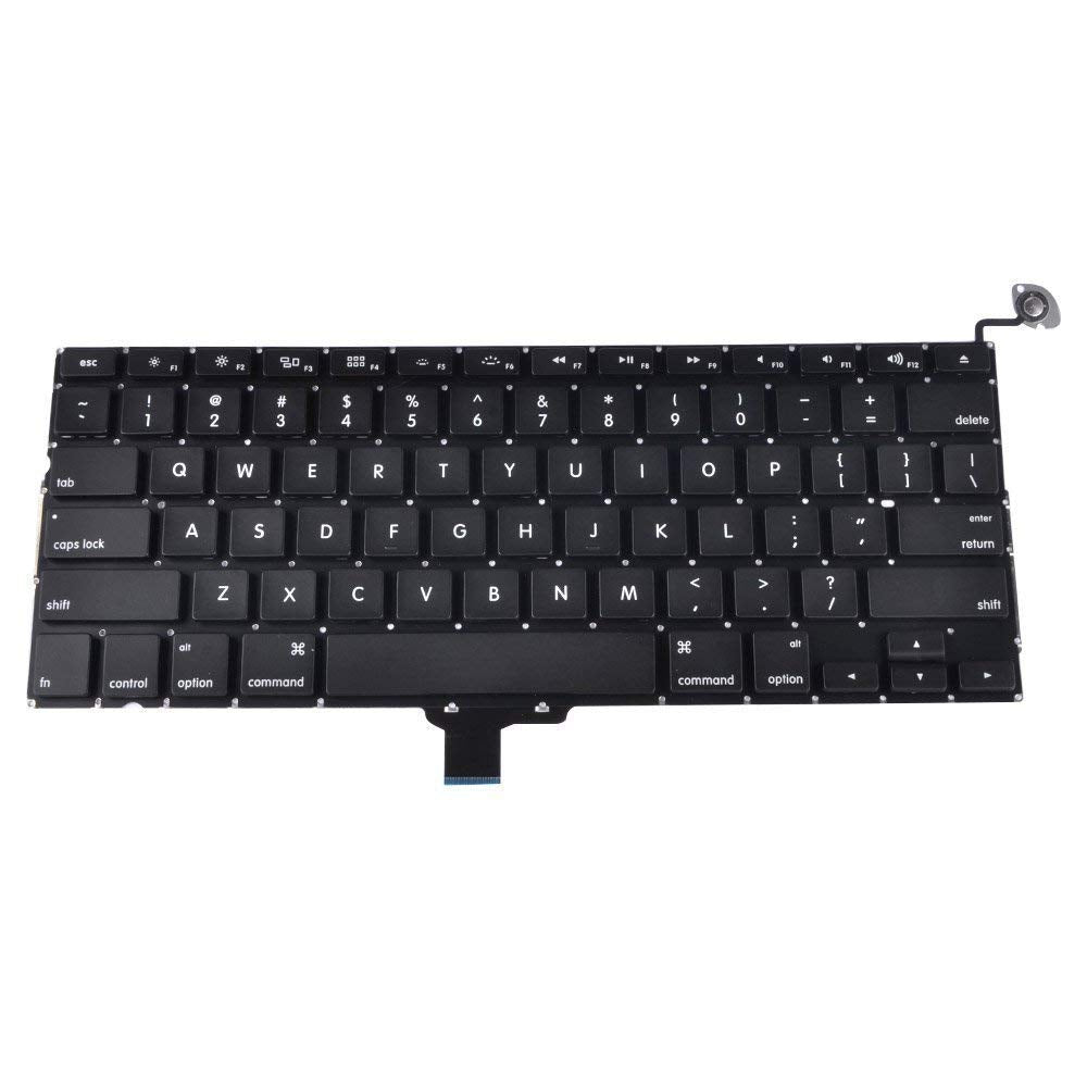 Keyboard Replacement For A1278 MacBook Pro 13” (2009 - 2012) US/UK Version EMC 2326, 2351, 2419, 2555, 2554-Sparesonly.in