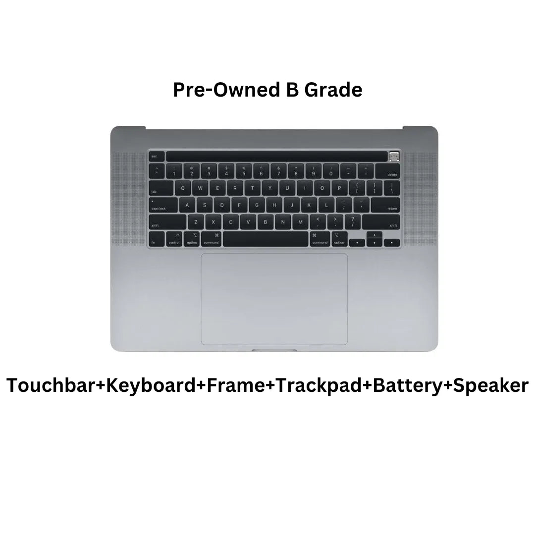 MacBook Pro 16” A2141 (2019) Top Cases with Toucbar Trackpad Keyboard Speakers & Battery-Sparesonly.in