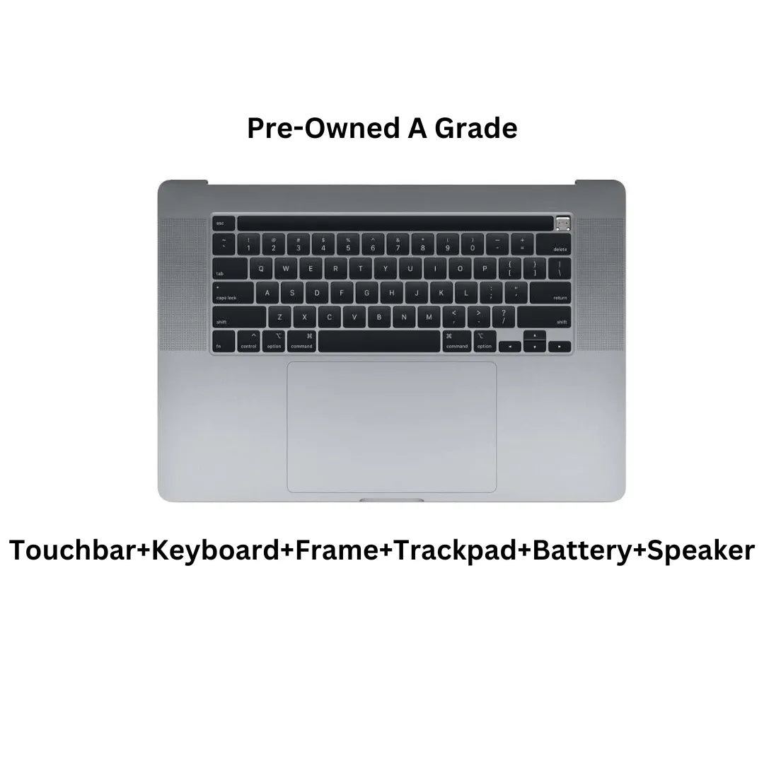 MacBook Pro 16” A2141 (2019) Top Cases with Toucbar Trackpad Keyboard Speakers & Battery-Sparesonly.in