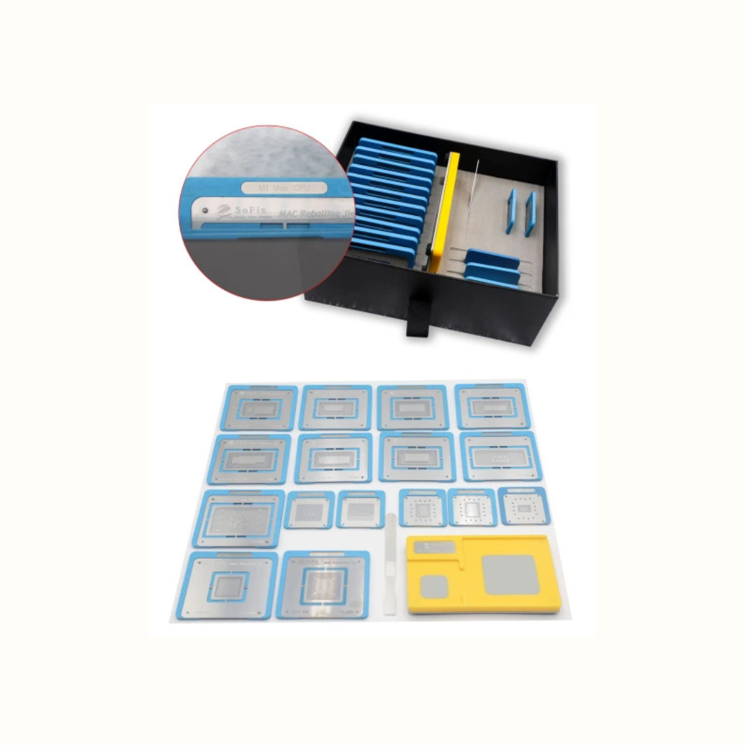 S-F304 Inter | M1 | M1 Pro | M2 CPU | GPU | PCH , BGA Reballing Stencil-Sparesonly.in