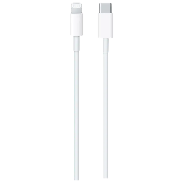 USB - C to Lightning 3.3 Feet (1M) Cable (Sync and Charge, White)-Sparesonly.in