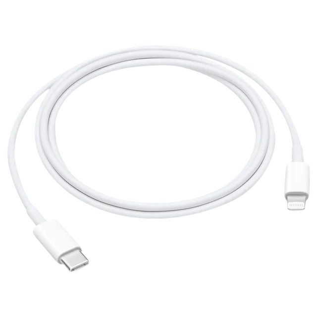 USB - C to Lightning 3.3 Feet (1M) Cable (Sync and Charge, White)-Sparesonly.in