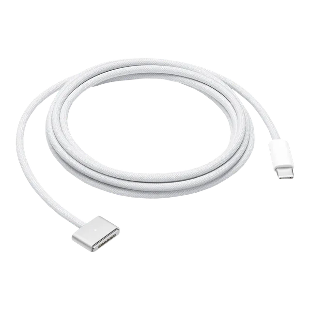 USB-C to MagSafe 3 6.6 Feet (2M) Cable (Magnetic Connection, White)-Sparesonly.in
