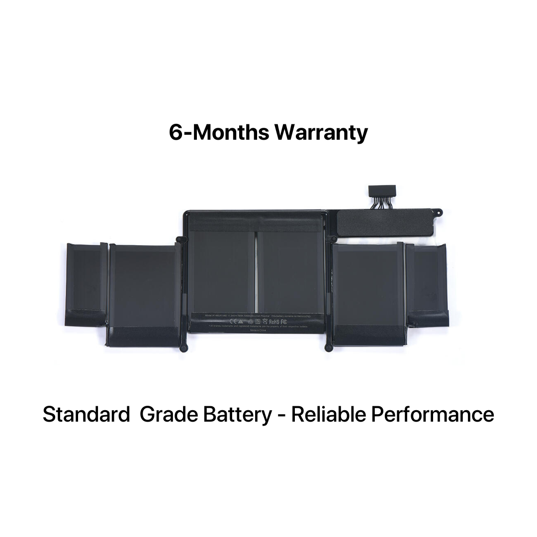 Battery for MacBook Pro A1502 (2013–2015) | A1493 / A1582 | Replacement Battery 74.9Wh | EMC 2678, 2835, 2875-Sparesonly.in